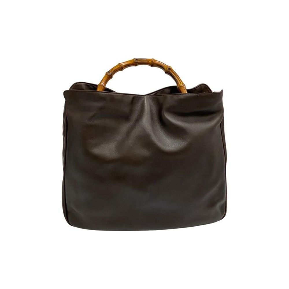 Pre Loved Gucci Bamboo Leather Tote Bag - Picture 5 of 10
